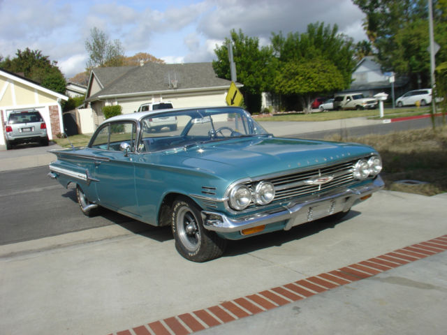 1960 chevy impala coupe bubbletop aqua 1958 1959 1961 1962 1963 1964 1965