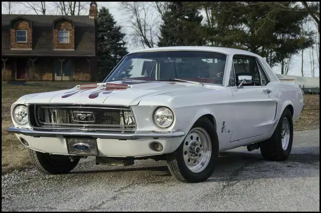 1968 ford mustang restomod 1,700 miles white 351 automatic