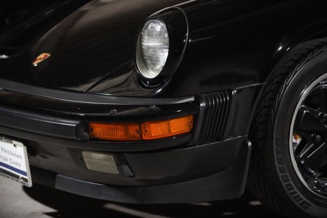 1986 porsche carrera 0 black convertible h6 3.2l manual