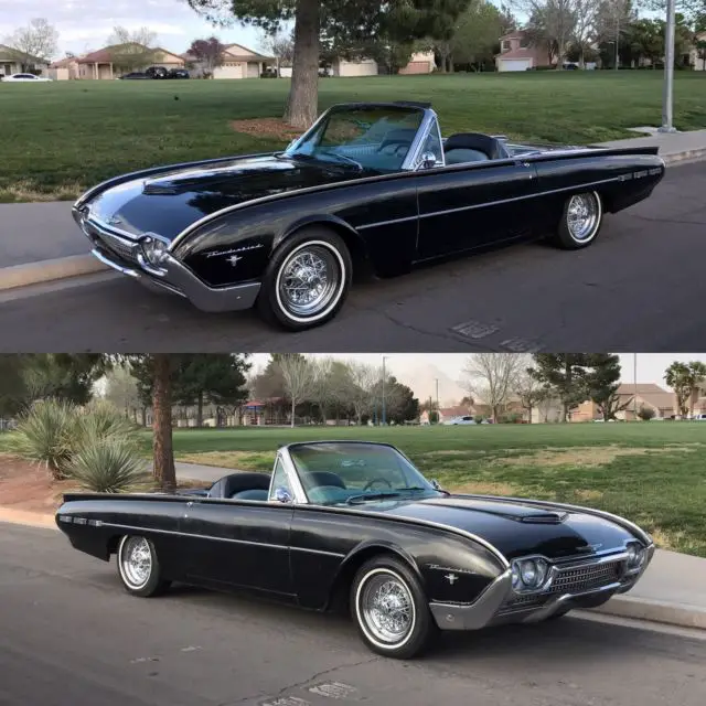 no reserve 1962 ford thunderbird convertible roadster 390 v8 numbers matching