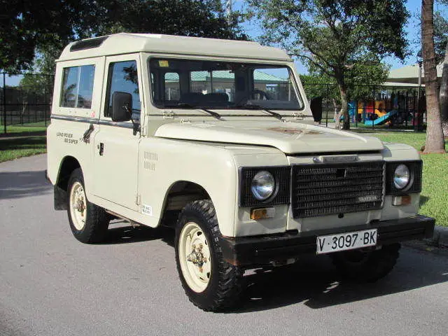 1984 land rover santana 88 super, lhd, 6 pass, 2.5l diesel, 5 spd