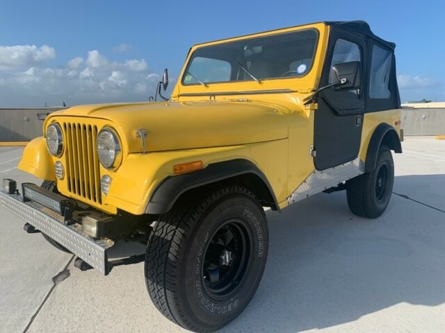 1980 jeep cj-7 104032 miles yellow manual