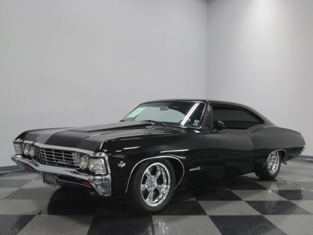 super slick black cherry paint, strong 383 stroker, a/c, shaved door handles!
