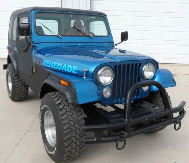 lifted cj-7 with v8 engine, hard top and manual transmission