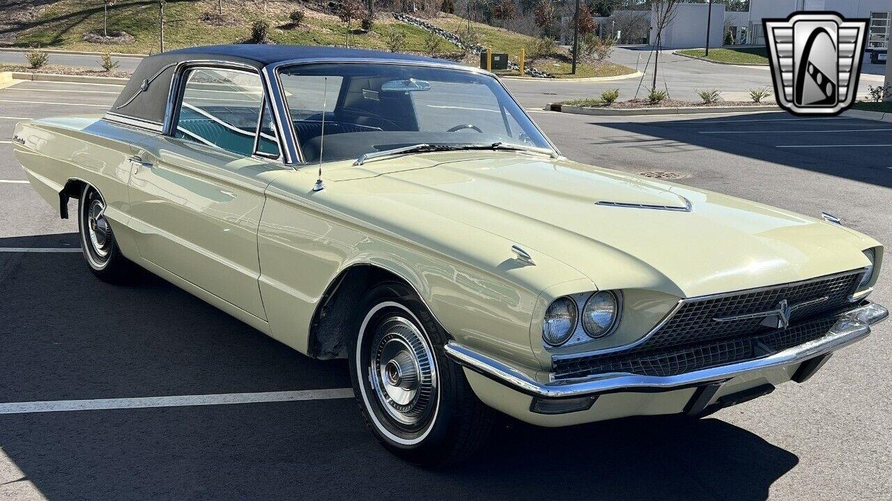 1966 ford thunderbird landau coupe ivy yellow over sleek black