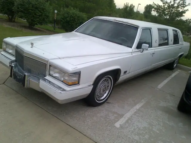 1990 cadillac brougham 4 door limousine