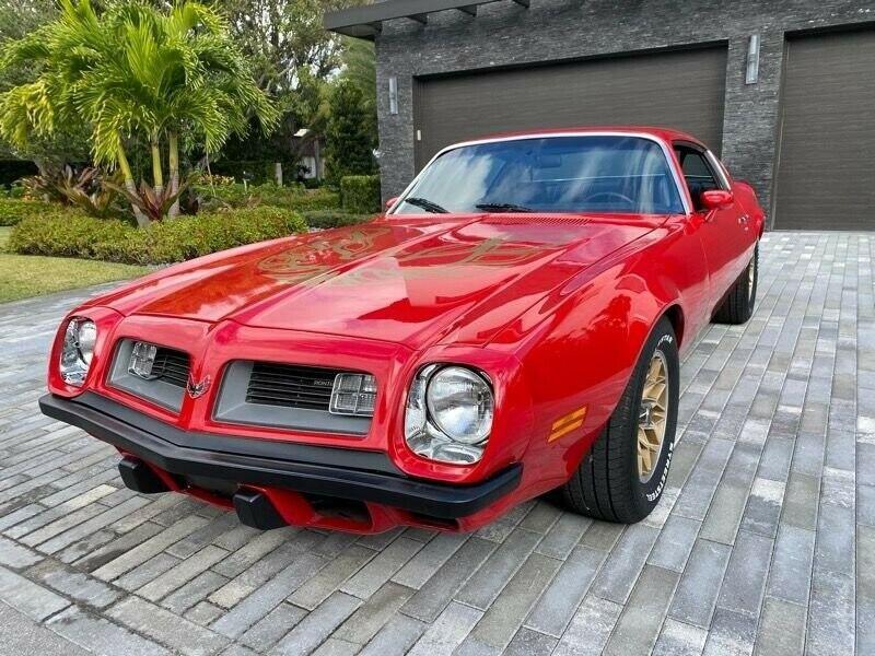 1975 pontiac firebird 2dr coupe firebird 350ci v8 red