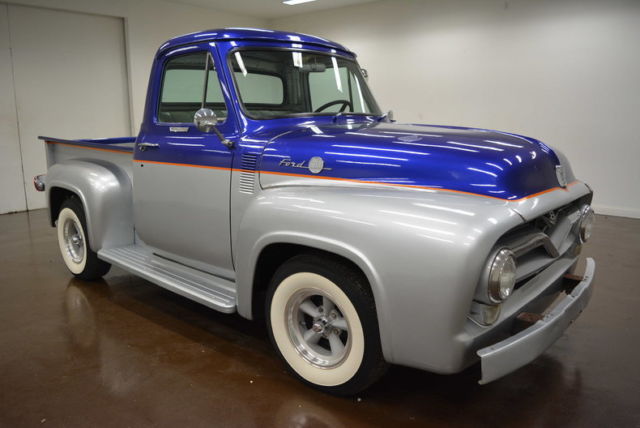 1955 ford f100 398 miles silver 350 sbc turbo 350