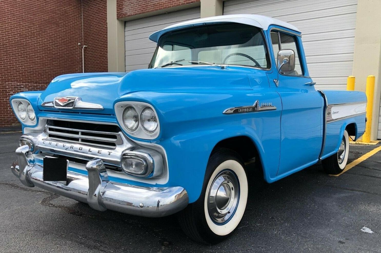1958 chevrolet cameo fleetside pickup factory v8 truck