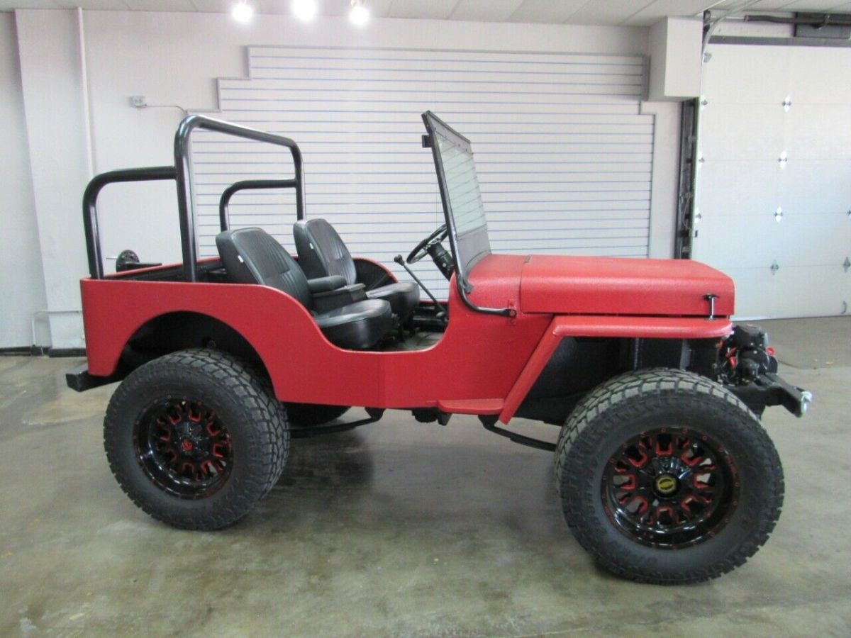 1943 willys jeep 559 miles red select manual