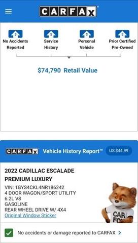 2022 cadillac escalade premium luxury