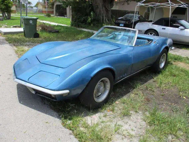 1968 corvette convert., #'s match, same owner since 71, barn find
