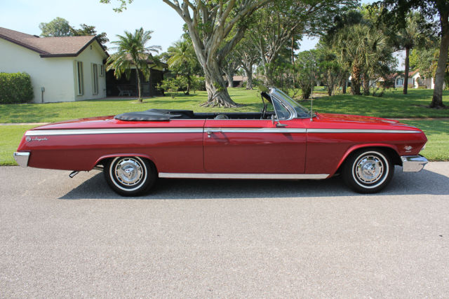 1962 chevrolet impala convertible"409/409/4/spd survivor 56,911mi" actual miles!