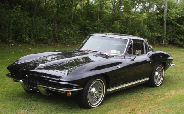 1964 corvette sting ray tuxedo black coupe 4 speed 64