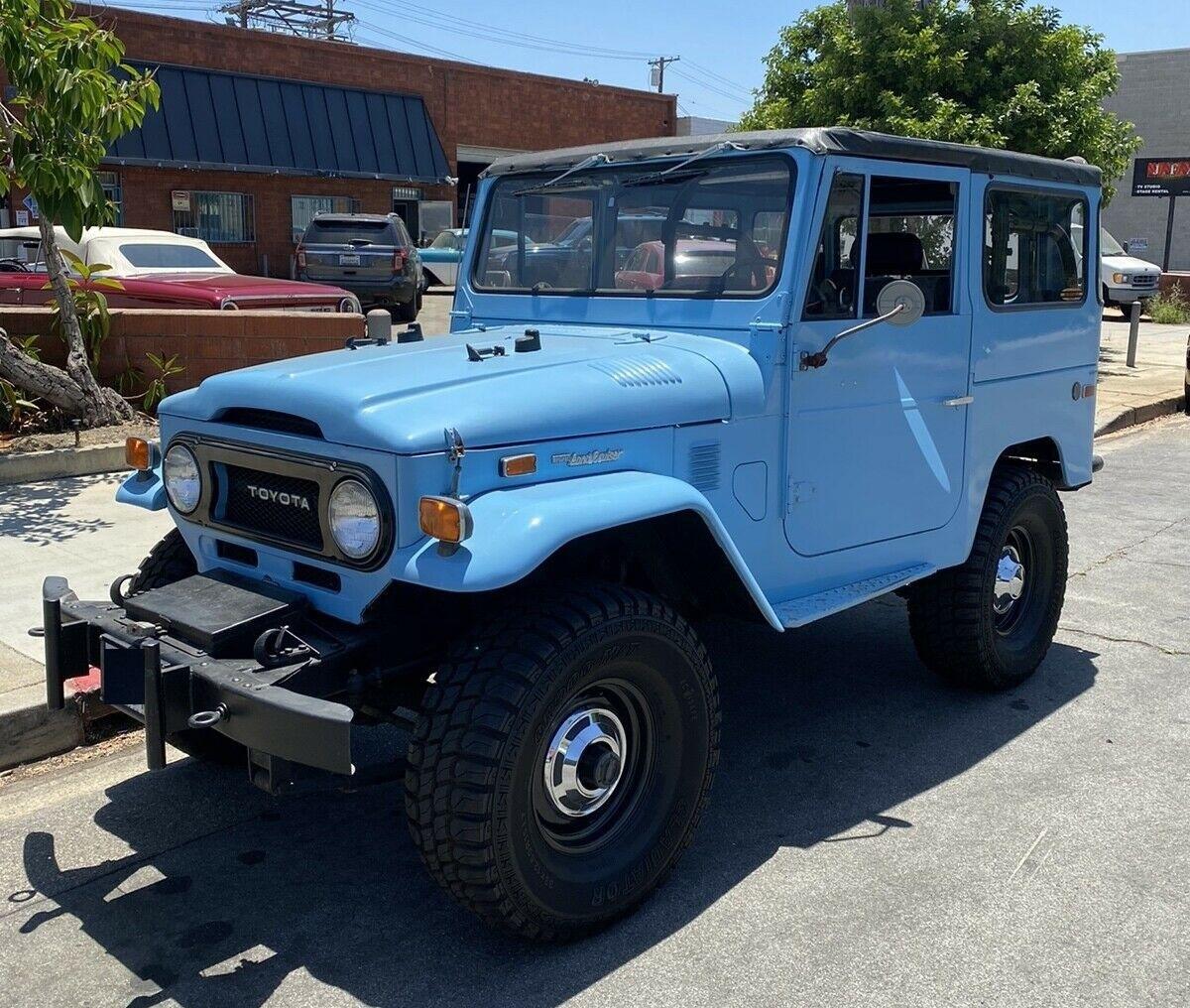 1974 toyota land cruiser original convertible blue manual