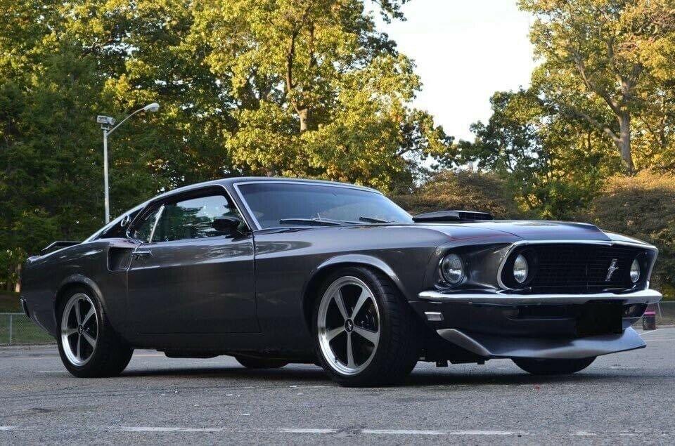 1969 ford mustang coupe white rwd manual modified vehicle with updates