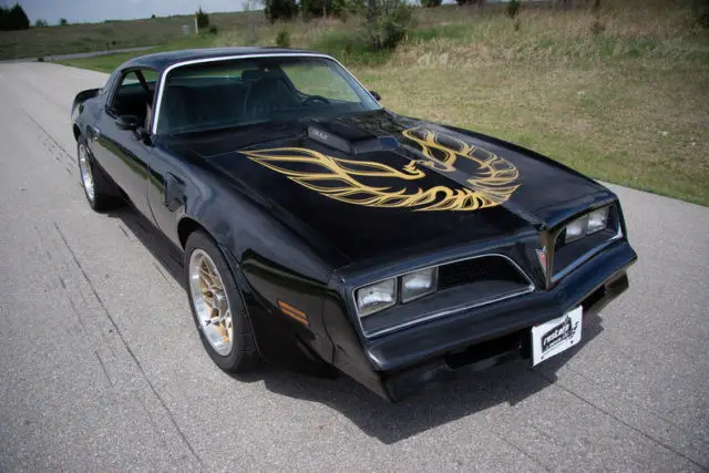 1977 pontiac trans am 59107 miles starlight black coupe pontiac 400, w72 - t/a