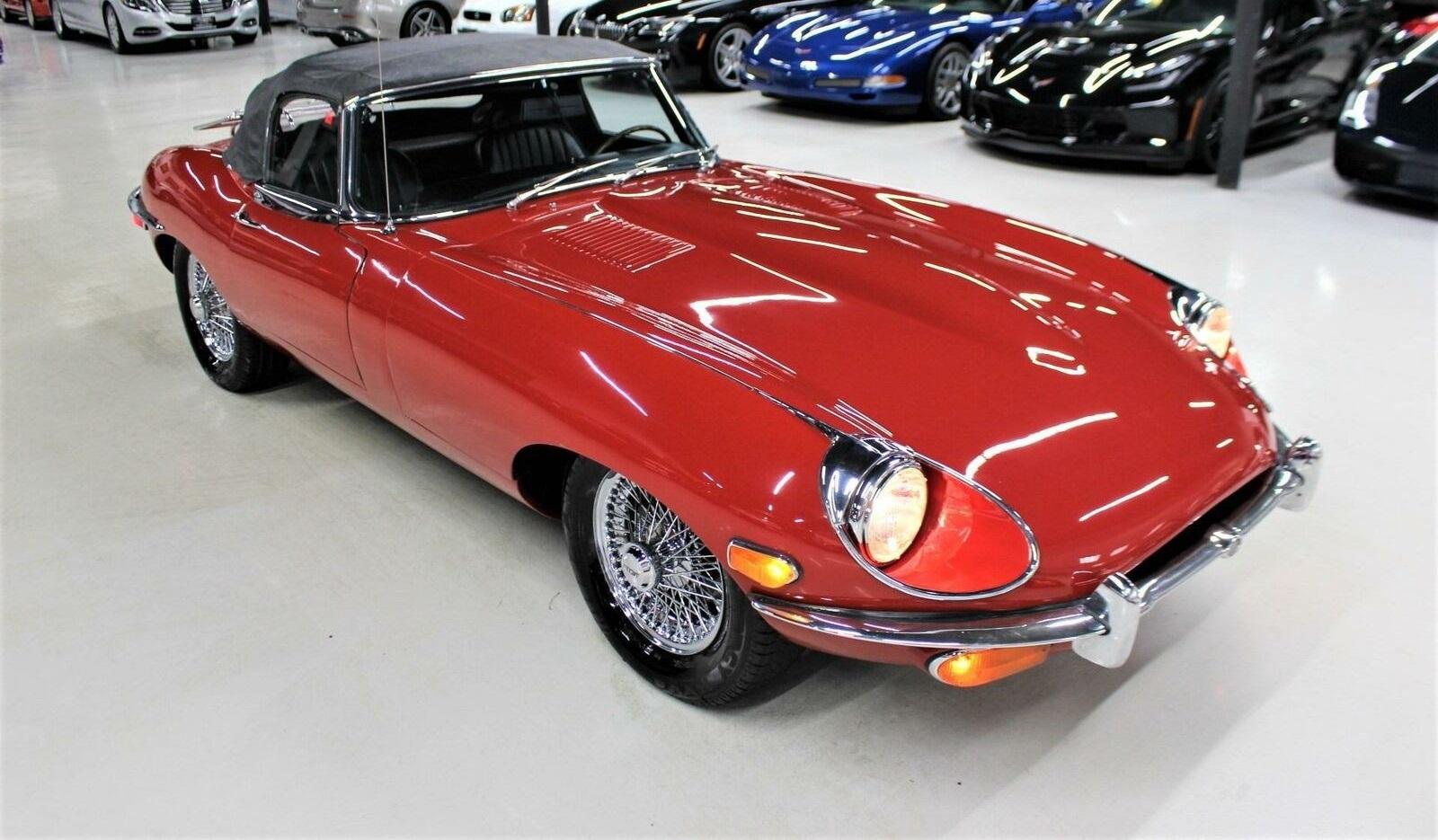 1970 jaguar e-type series 2 convertible only 53000 original miles