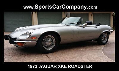 1973 jaguar xke roadster silver low mile excellent example rare classic