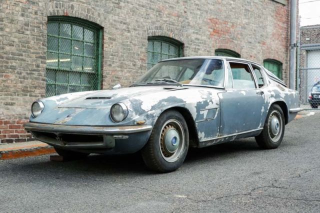 1965 maserati mistral 3.7l ca blue plate find matching numbers for restoration