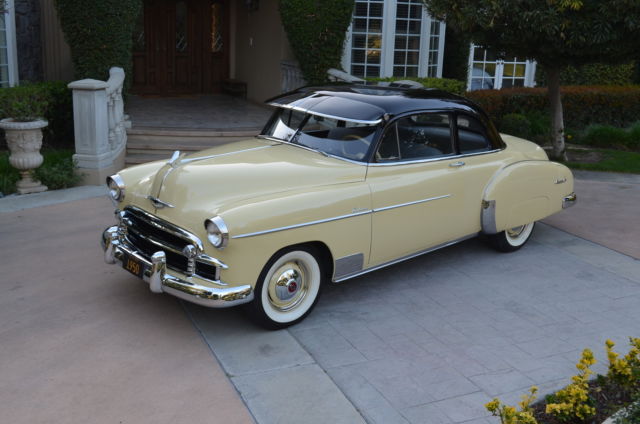 1950 chevy styleline special dlx coupe, two owners, 71k miles, full restoration