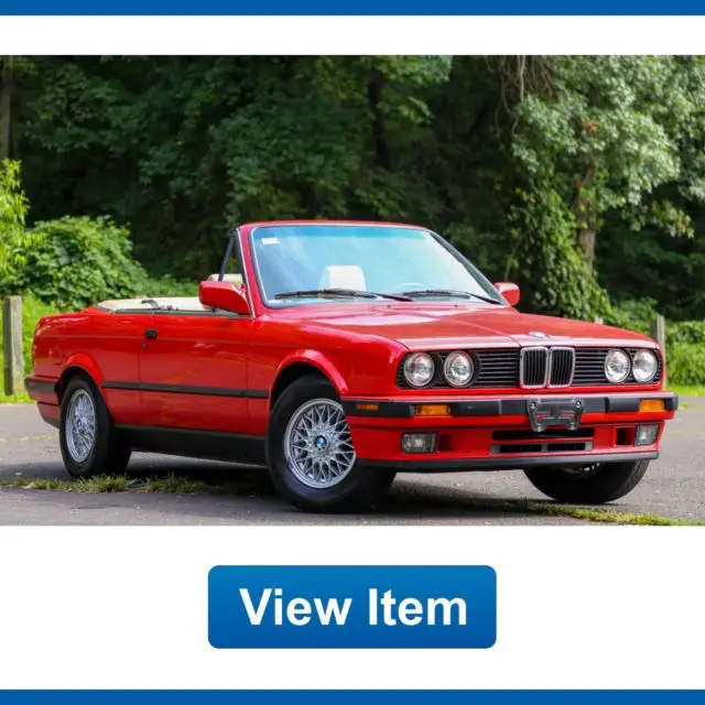 1992 bmw 325ic e30 convertible sport 5speed manual 50k mi southern carfax servcd