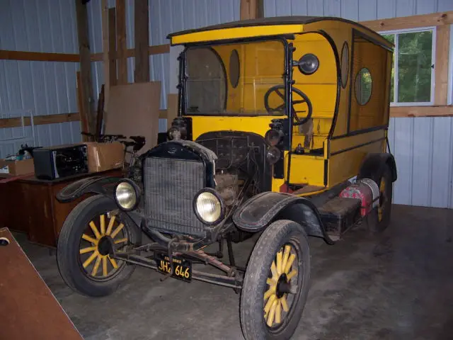 original 1923 ford model t city of pasadena ca. dog catcher's truck-un-restored