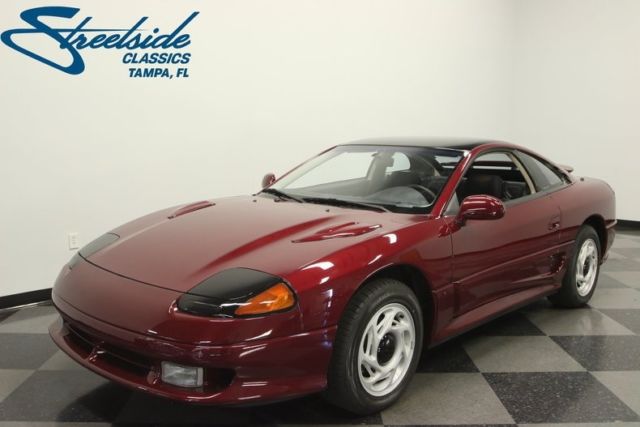 1991 dodge stealth r/t 27111 miles covert red pearl hatchback 3.0 liter v6 4 spe