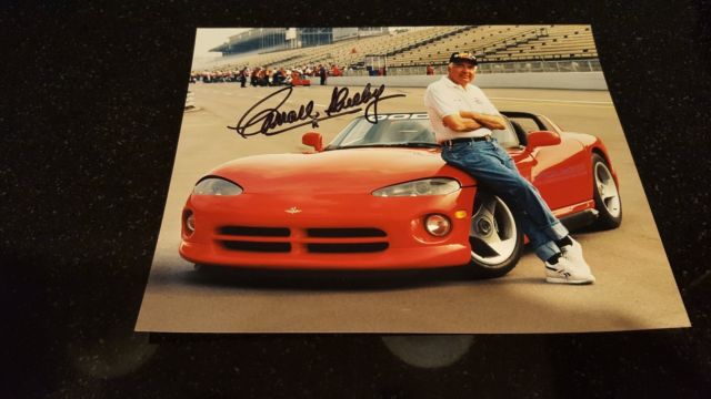 dodge viper - ford mustang - ac cobra - carroll shelby autograph
