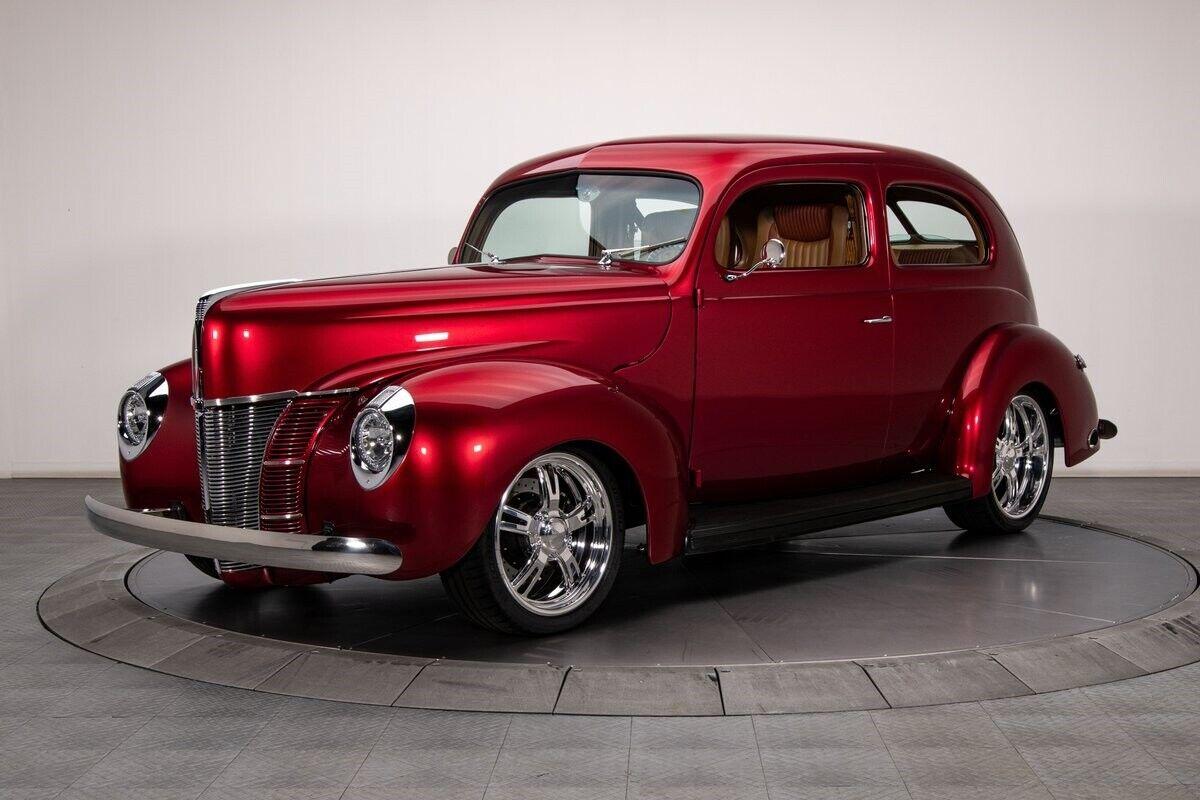 1940 ford sedan red sedan zz6 350 v8 6 speed manual