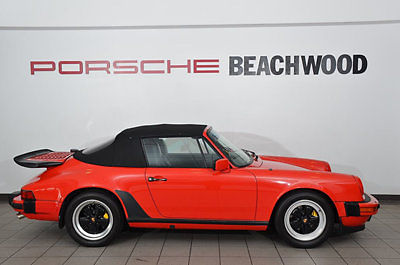 2 door cabriolet gasoline 3.2l flat 6 cyl red