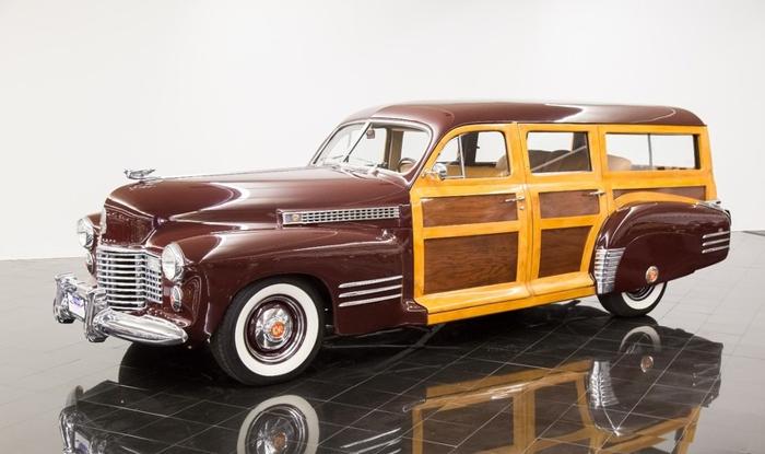 1941 cadillac series 61 woodie station wagon for sale in manchester, new hampshire