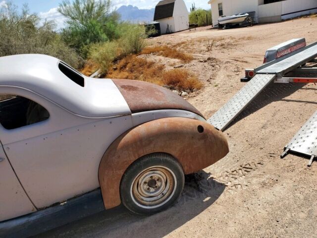 1940 ford deluxe coupe grey fwd manual