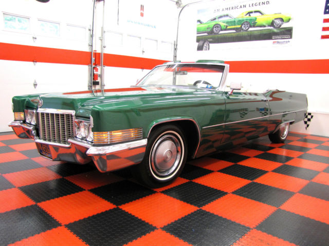 1970 cadillac deville convertible. 57k mi. stunning color combo. nice ride