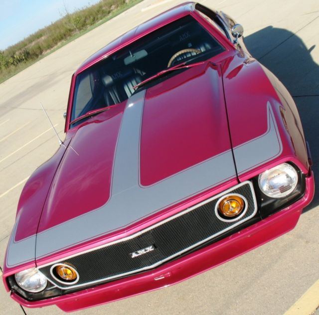1972 amc amx custom modified lowered 5" mod/360 borgwarner 5 spd ac /90 hd pics