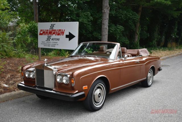 1973 rolls royce corniche 20,199 miles brown convertible