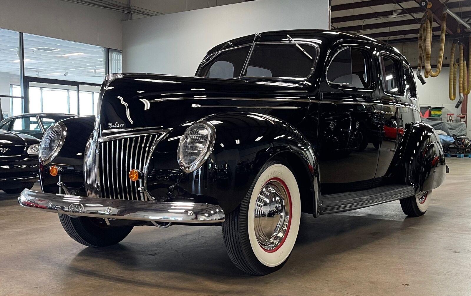 1939 ford deluxe black sedan with 50747 miles