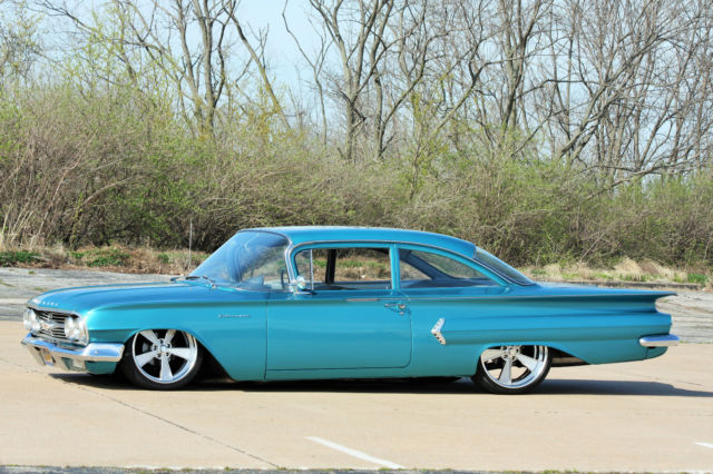 1960 biscayne pro touring resto mod impala vintage air, air ride, 20/22s hot rod