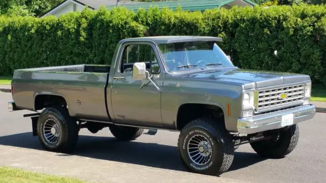 1976 chevrolet scottsdale c-20 4x4 long bed lifted custom restored 2nd owner