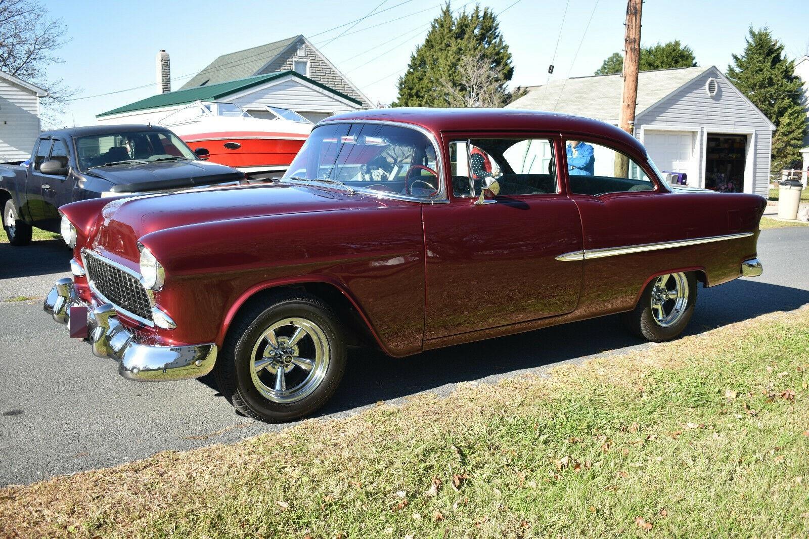 1955 chevrolet bel air150210 custom resto mod hot rod automatic