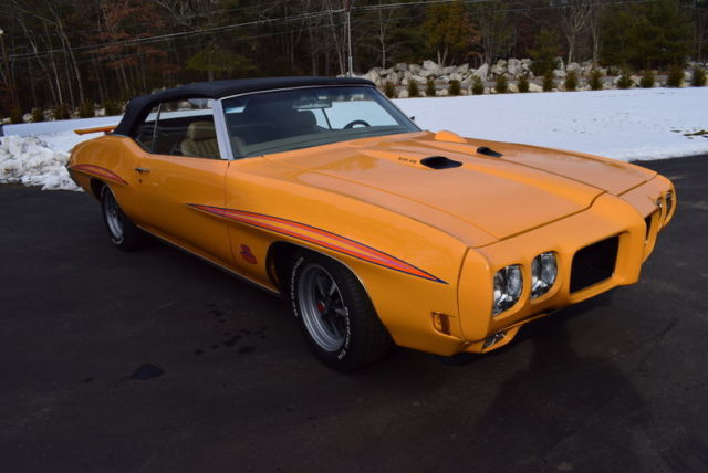 1970 yellow gto clone judge convertible manual 400cid 4 speed great car