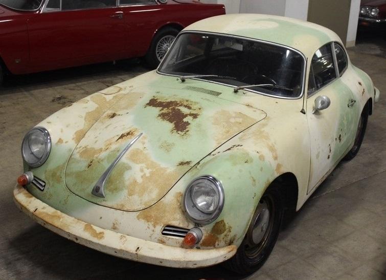 1963 porsche 356 barn find t6 twin gril’ reutter coupe