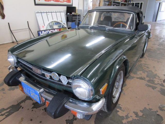 1969 triumph tr6 roadster, factory overdrive, orig paint, low miles , new tires