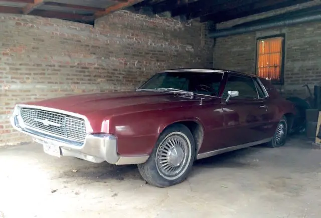 ford thunderbird, 1967, coupe, 2 door, hard top, burgundy / black interior