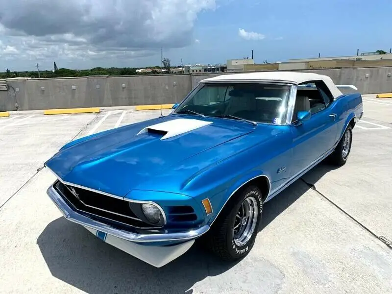 70 ford mustang 2dr conv 54,109 miles blue 302ci automatic pwr top steering ac