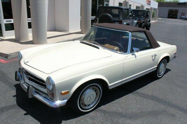 1971 mercedes-benz sl-class convertible 2.8-liter m130 inline-six 4speed automatic
