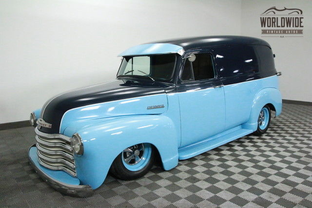 1954 blue restored hot rod. fuel injection! air ride!!