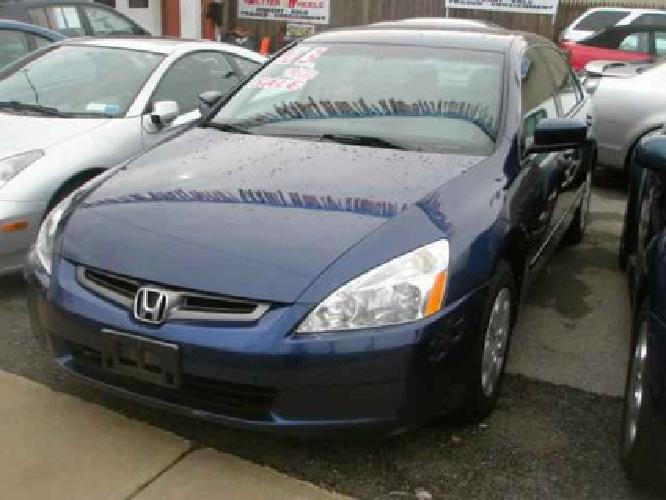 2003 honda accord sdn lx auto blue, 119,300 mi, driver air bag in harrison, ny