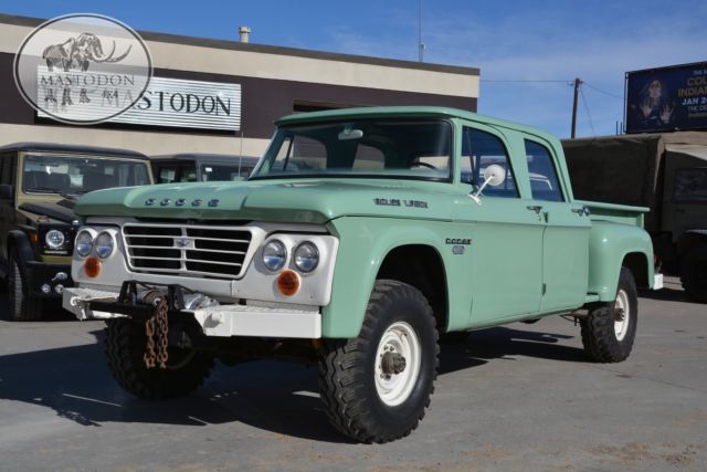 1968 green 4x4 4 wheel drive truck crewcab restoration forestry power wagon