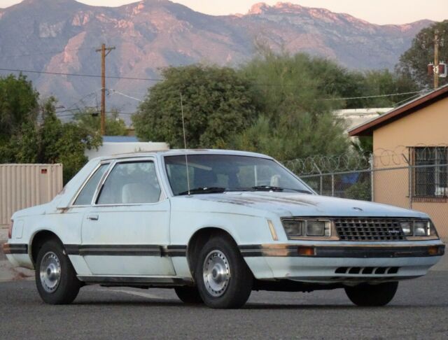 1980 mustang fox body original coupe 6 cyl ac rot free patina not lx gt notch
